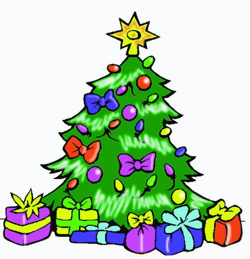 Cadeau et sapin de noel