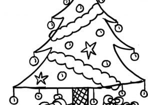 Coloriage noel sapin cadeau