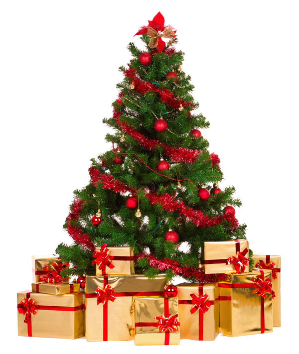 Cadeau et sapin noel