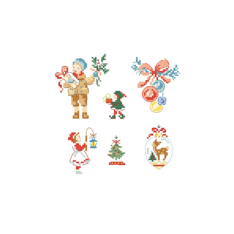 Etiquettes cadeau de noel