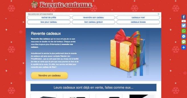 Revend ton cadeau de noel