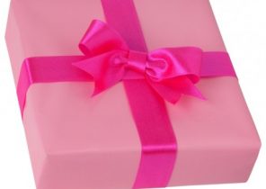 Cadeau de noel rose
