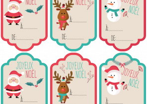 étiquettes cadeau noël