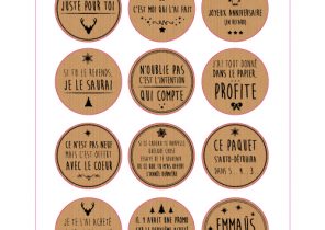 étiquette paquet cadeau noel