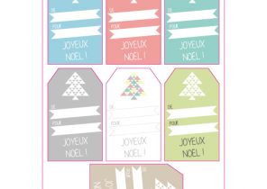 Planche etiquette cadeau noel