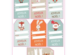 Etiquette cadeau noel nature