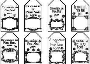Etiquettes cadeau noël