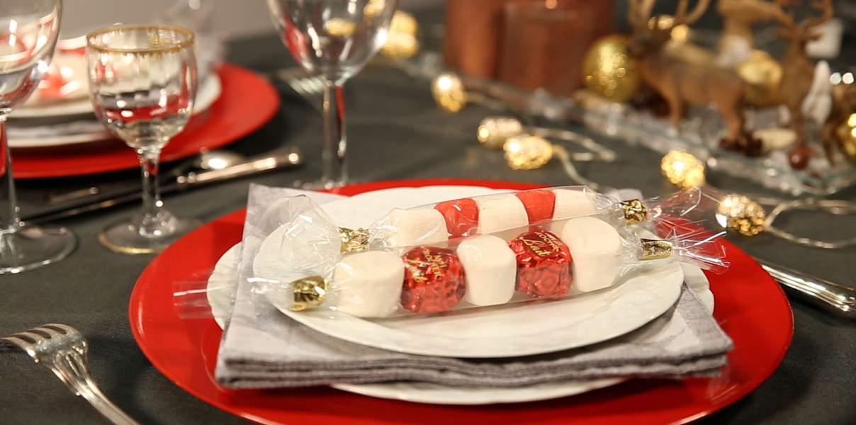 Cadeau assiette invité noel