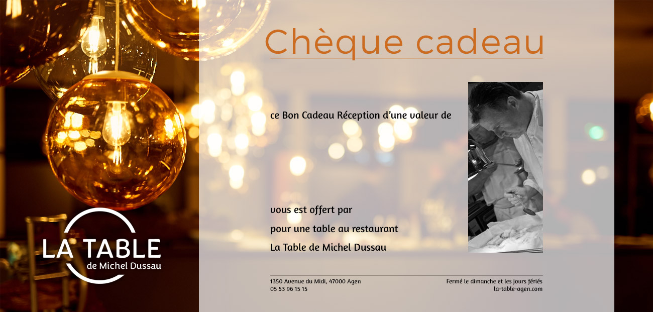 Bon cadeau restaurant noel